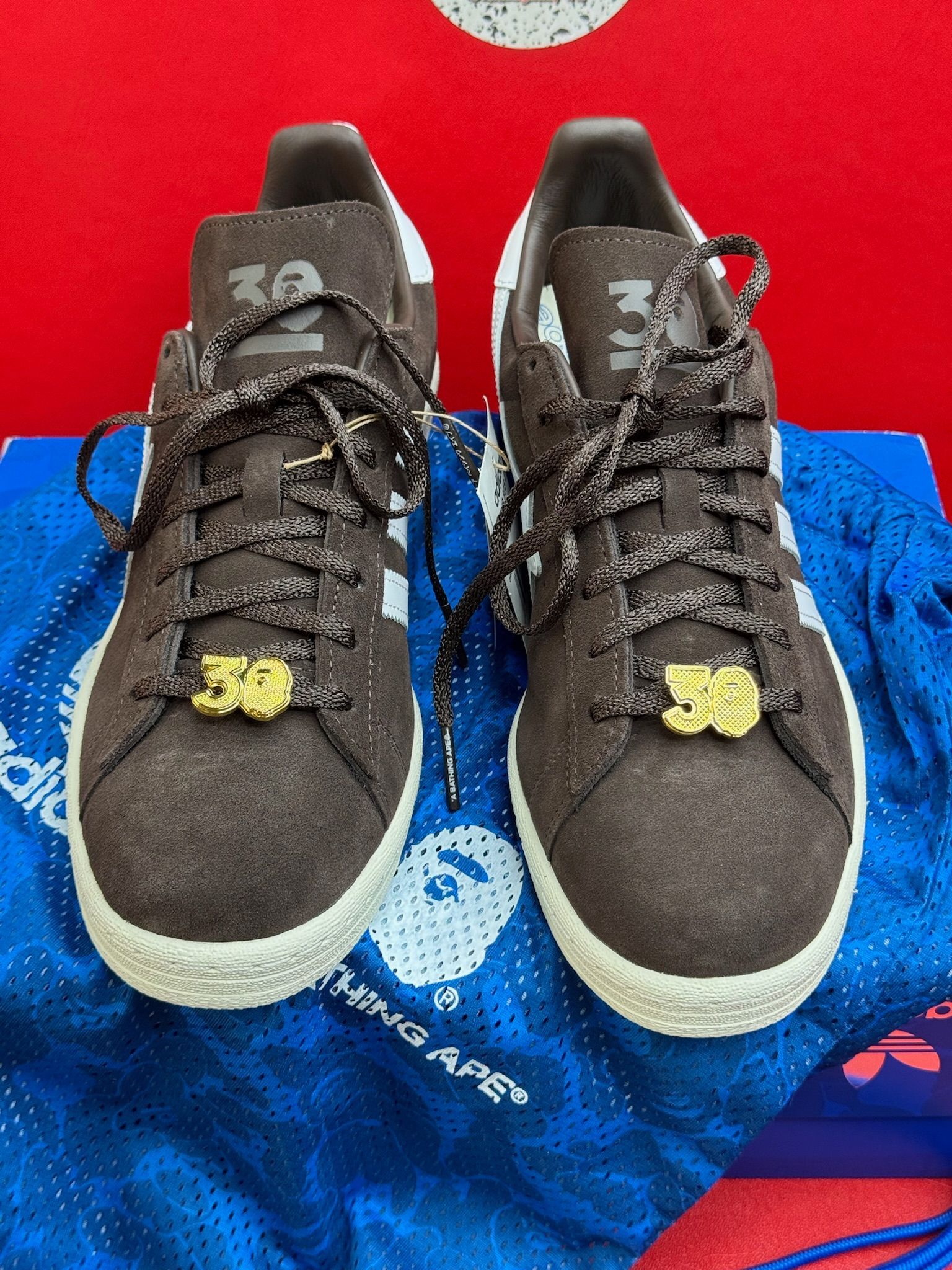 9.5M Adidas Campus 80’s Bape 30th Ann Brown
