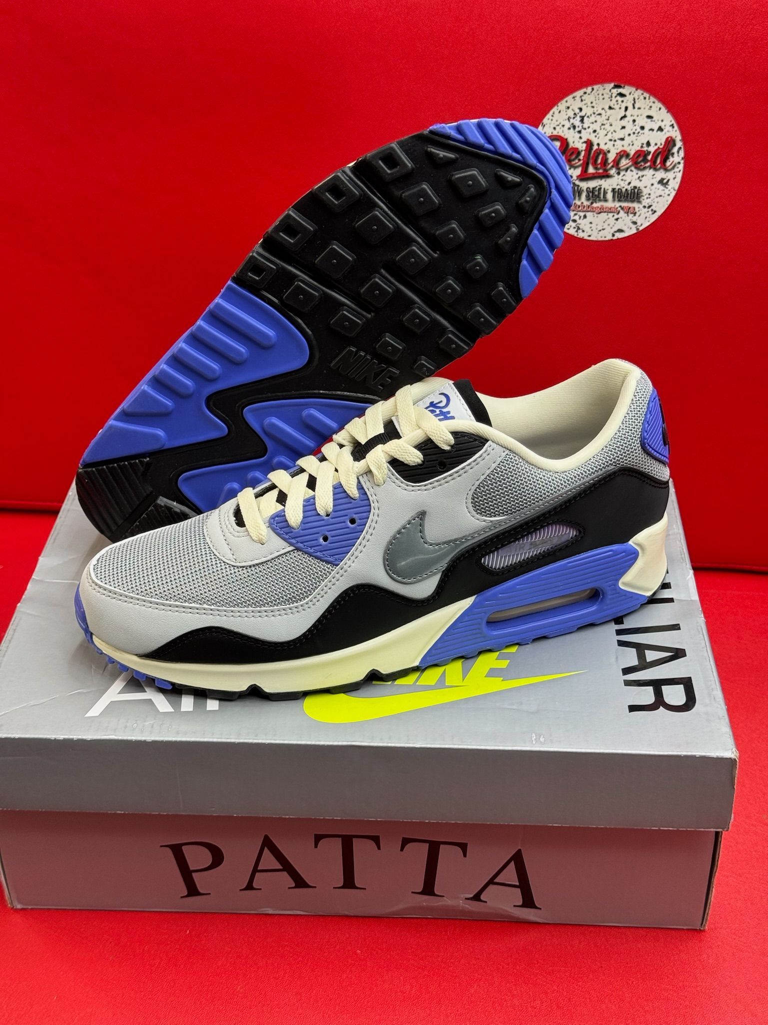 10M Patta X Nike AirMax 90 SP Sapphire