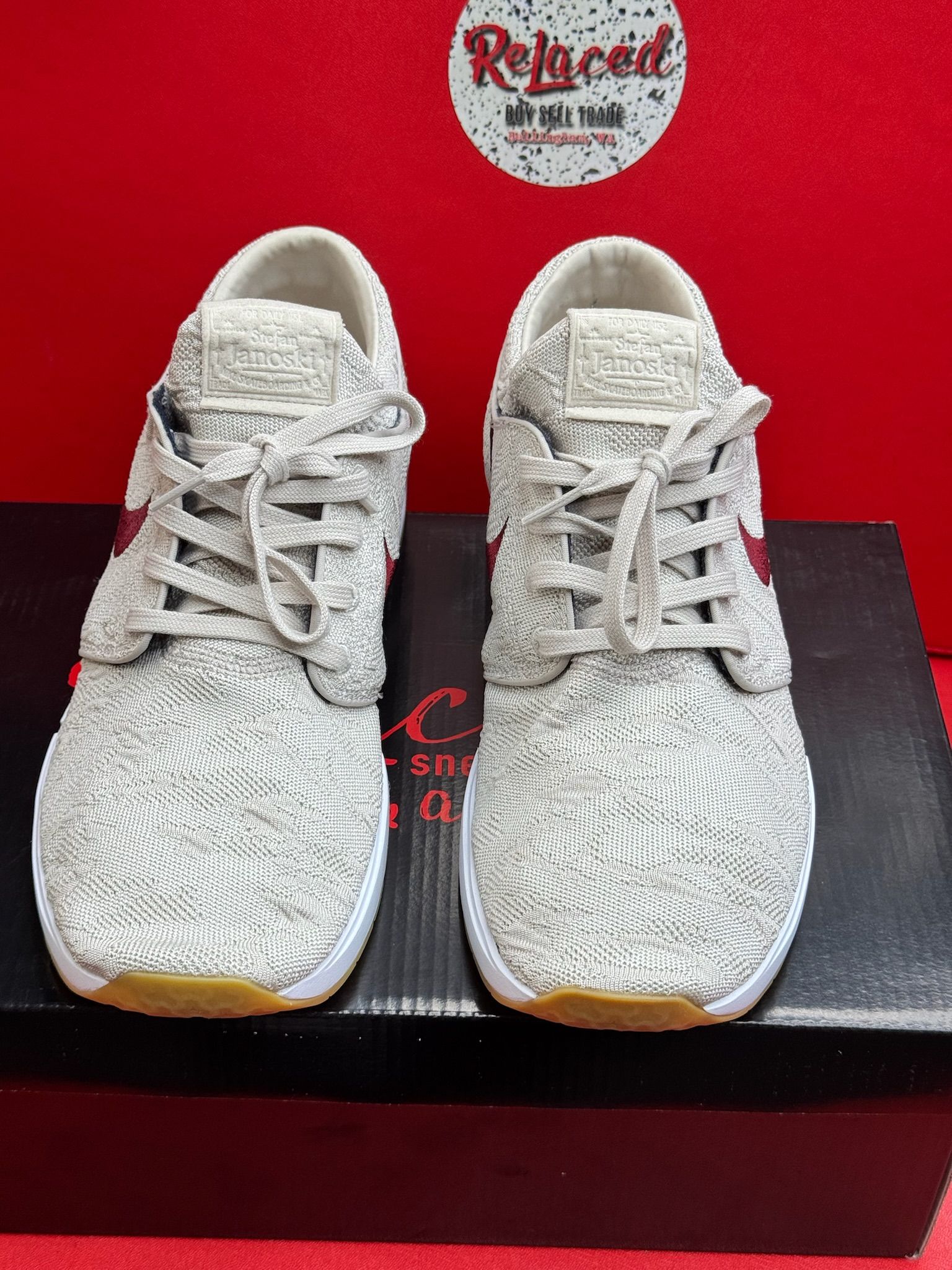 10M Nike Air Max SB Janoski Desert Sand TEAM RED