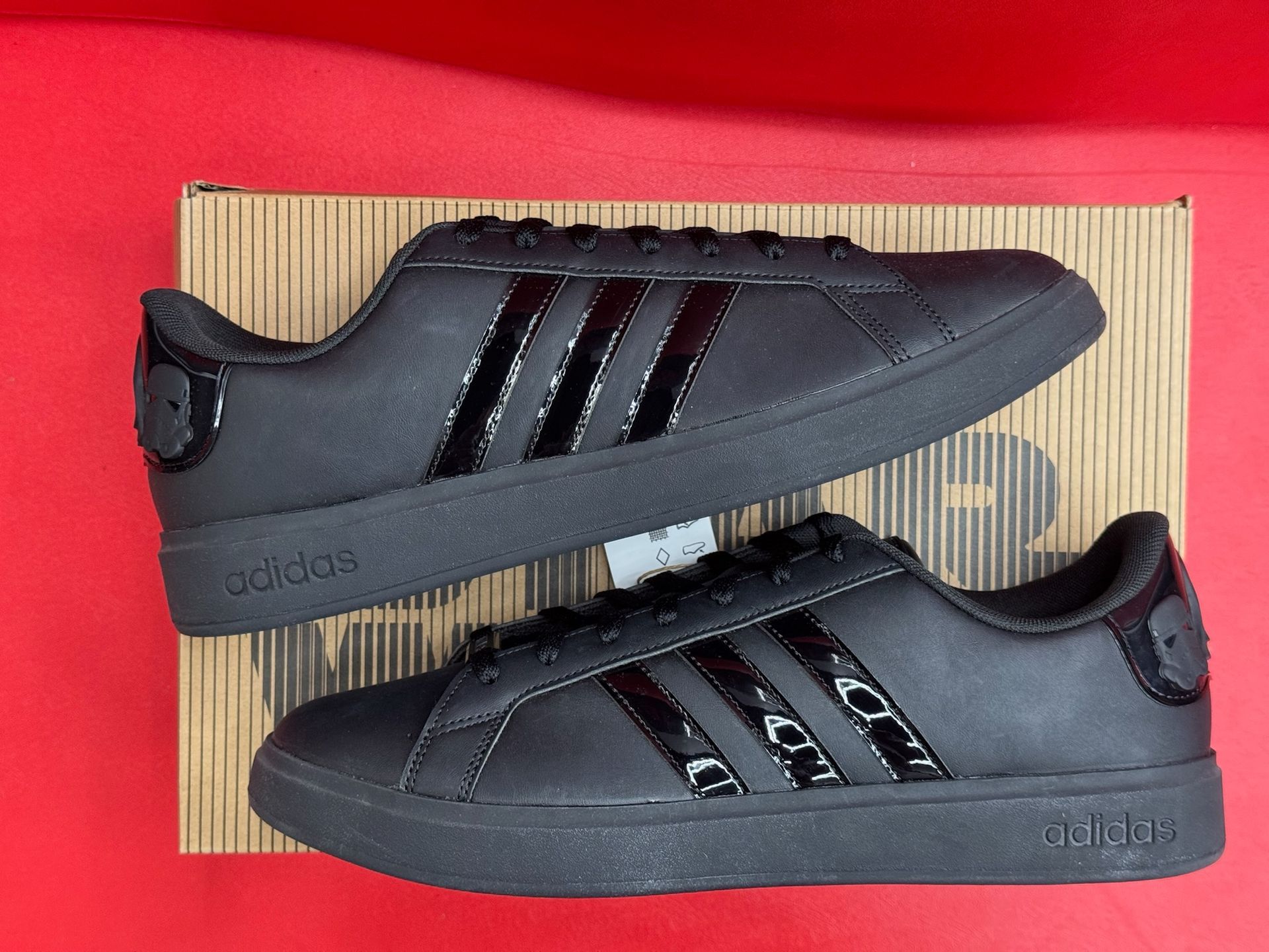 11.5M Adidas Grand Court Star Wars Darth Vader & Storm Troopers Triple Black