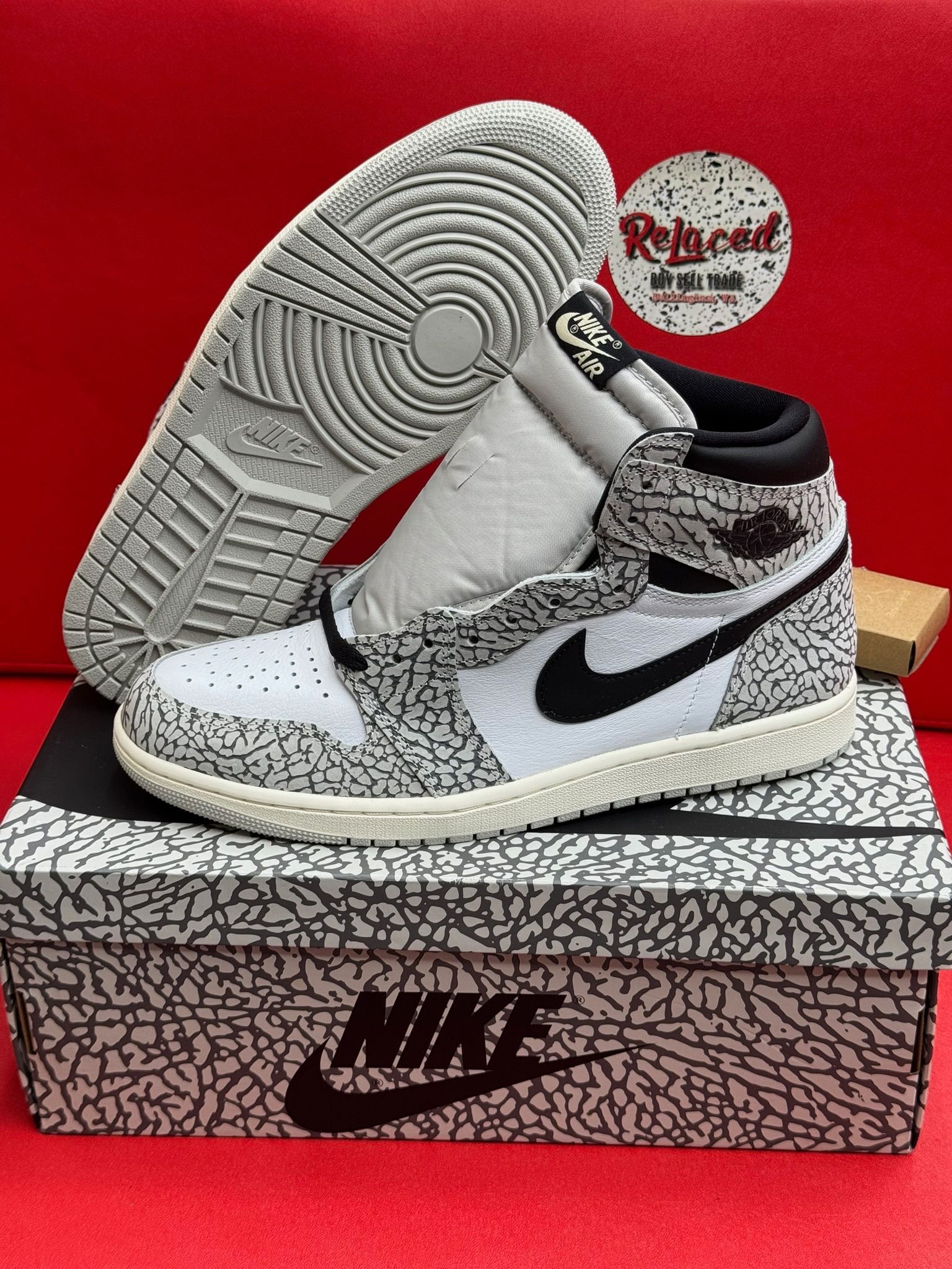 11M Jordan 1 Retro High White Cement