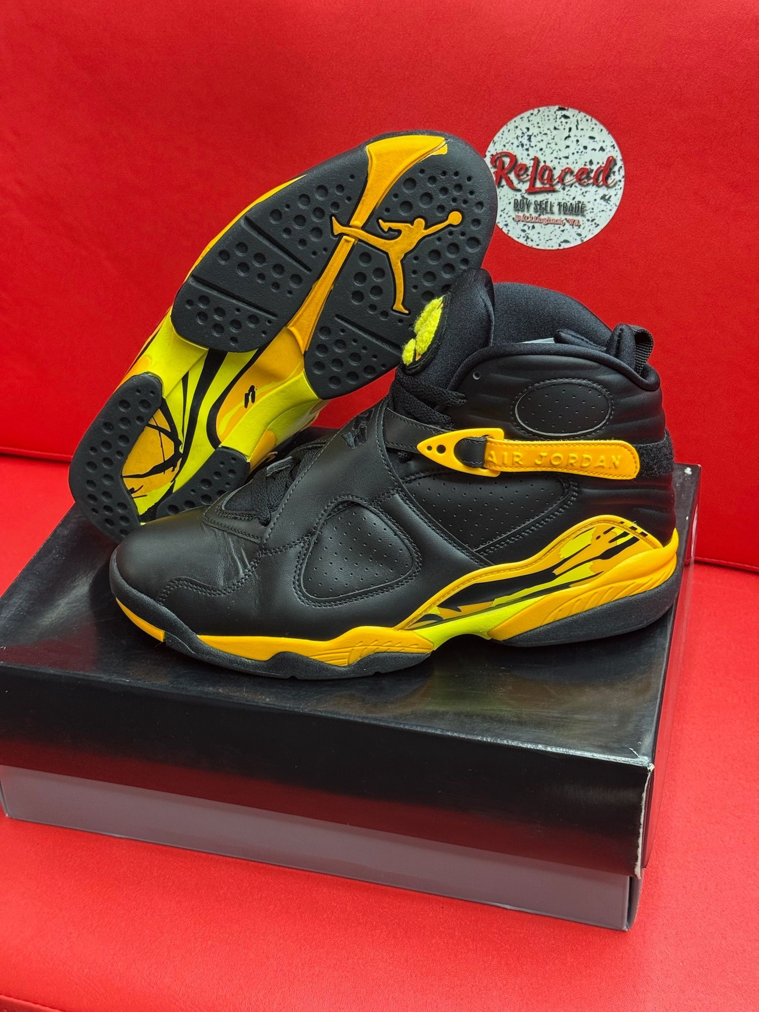 11.5W Jordan 8 Taxi Yellow Black