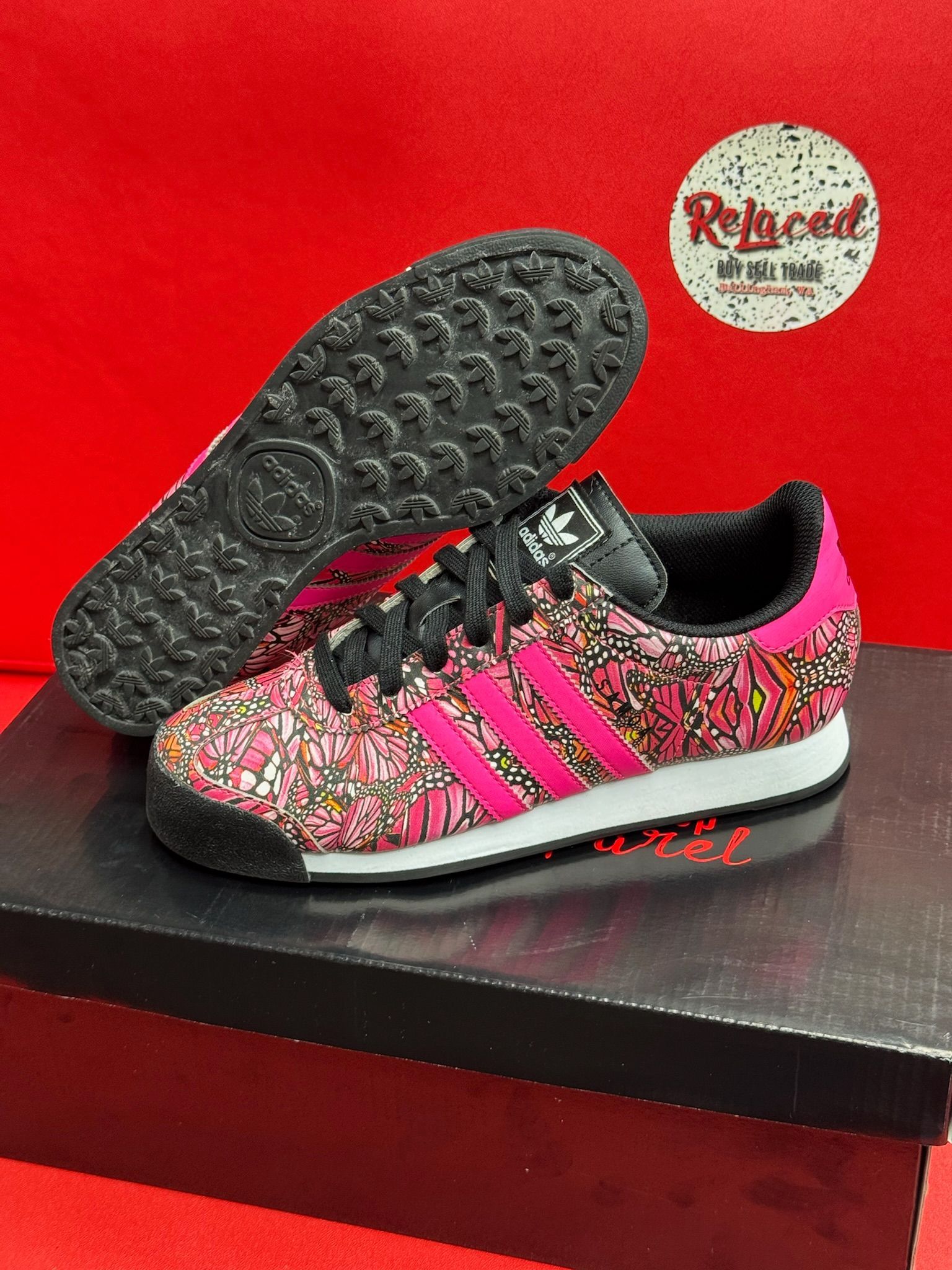 6.5W AdidasSamoa Pink Butterfly