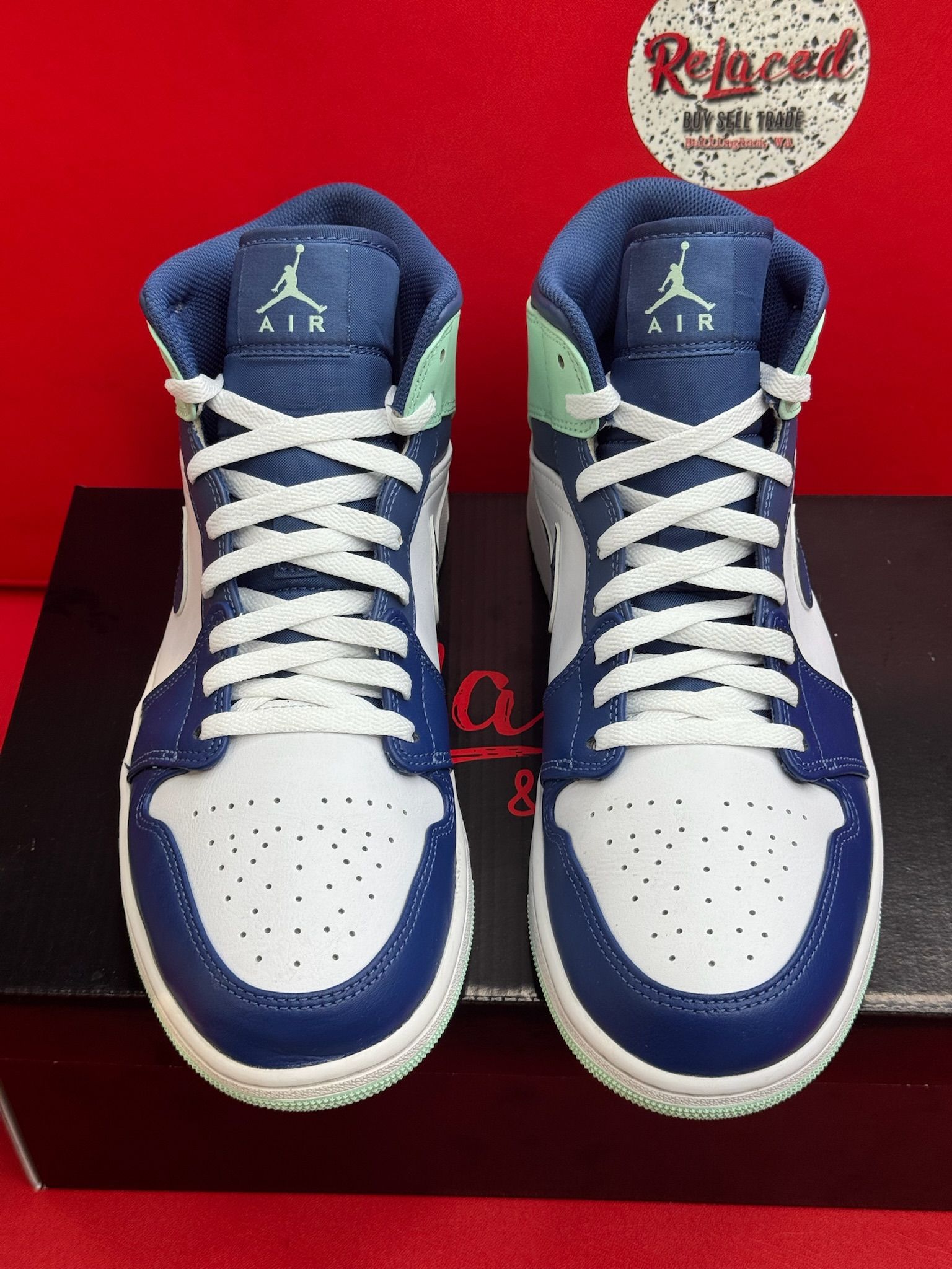 11.5M Jordan 1 Mid Mystic Navy Mint Foam