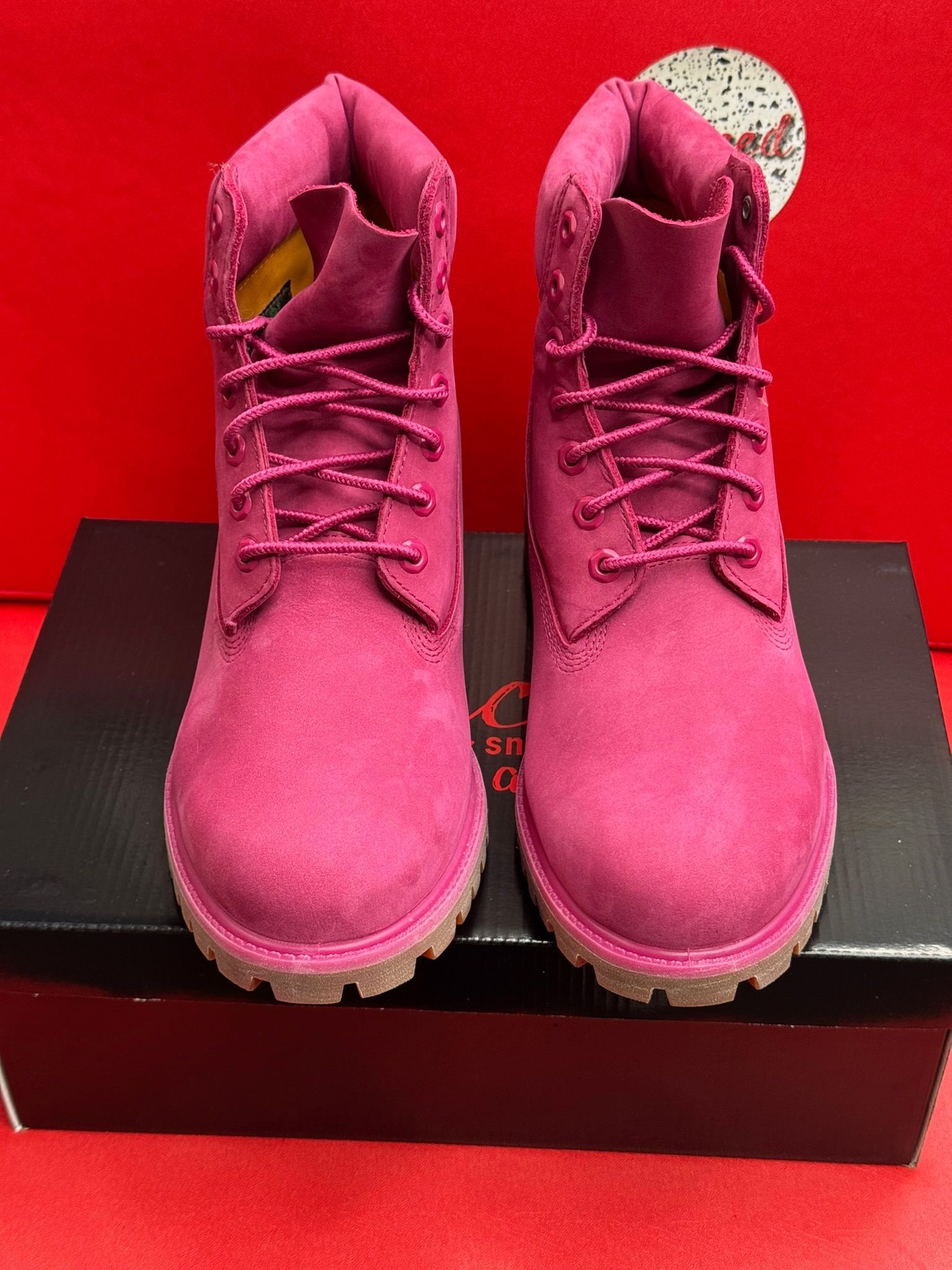 11M Timberland 6” Premium 50th Anniversary. Dark Pink