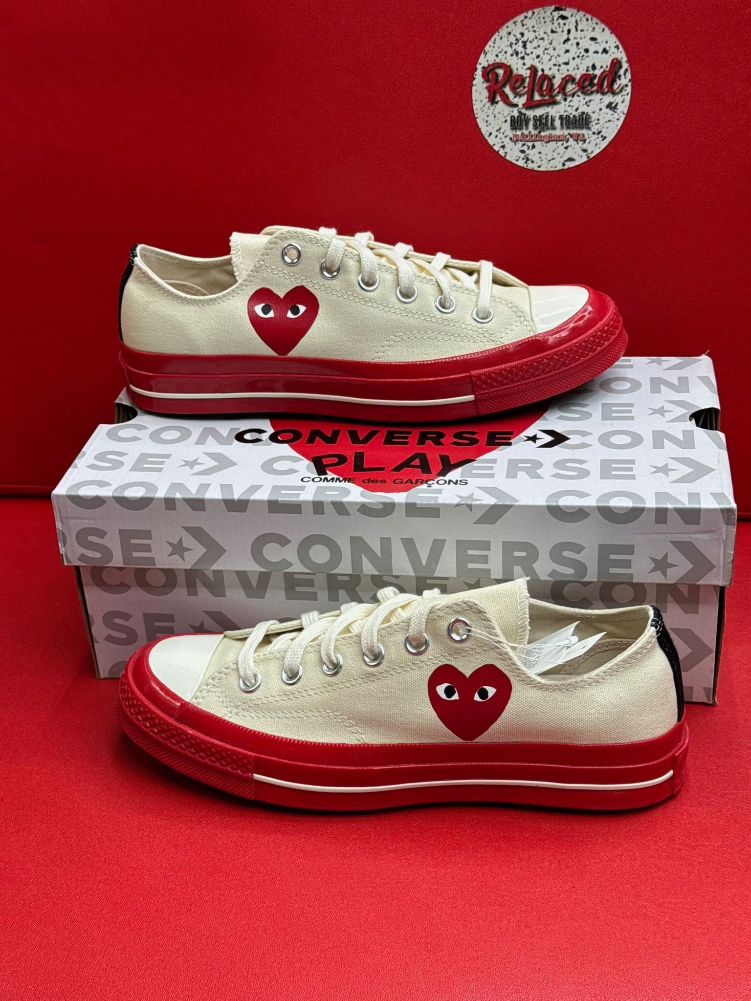 8W converse Chuck Taylor Comme Des Garcons Prestine Red