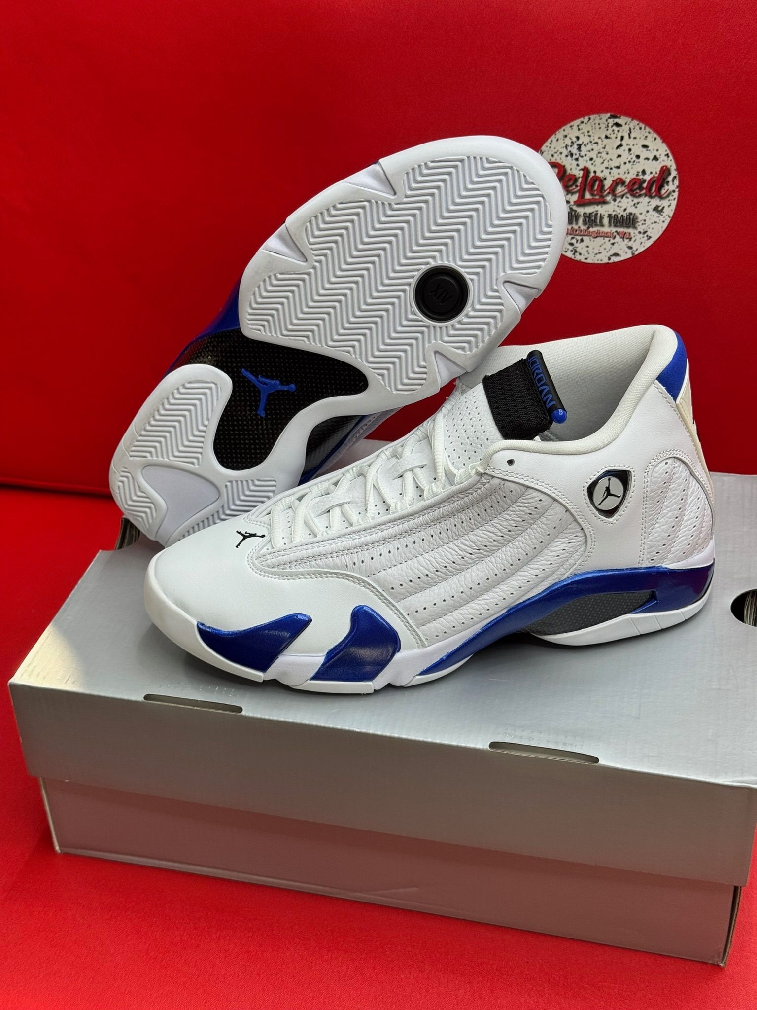 9.5M Jordan 14 White Hyper Royale