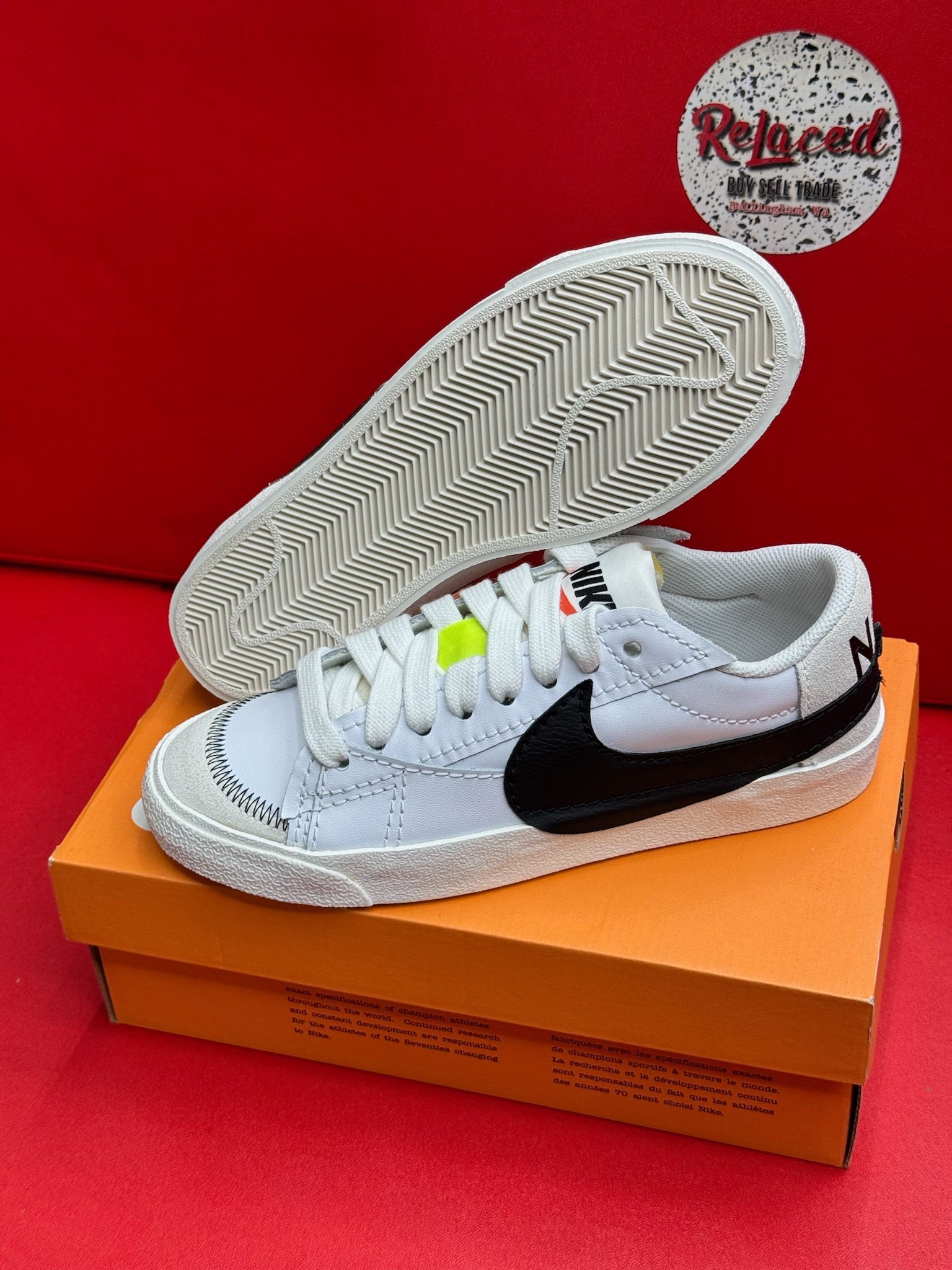 7M Blazer Low 77Jumbo White Black Sail