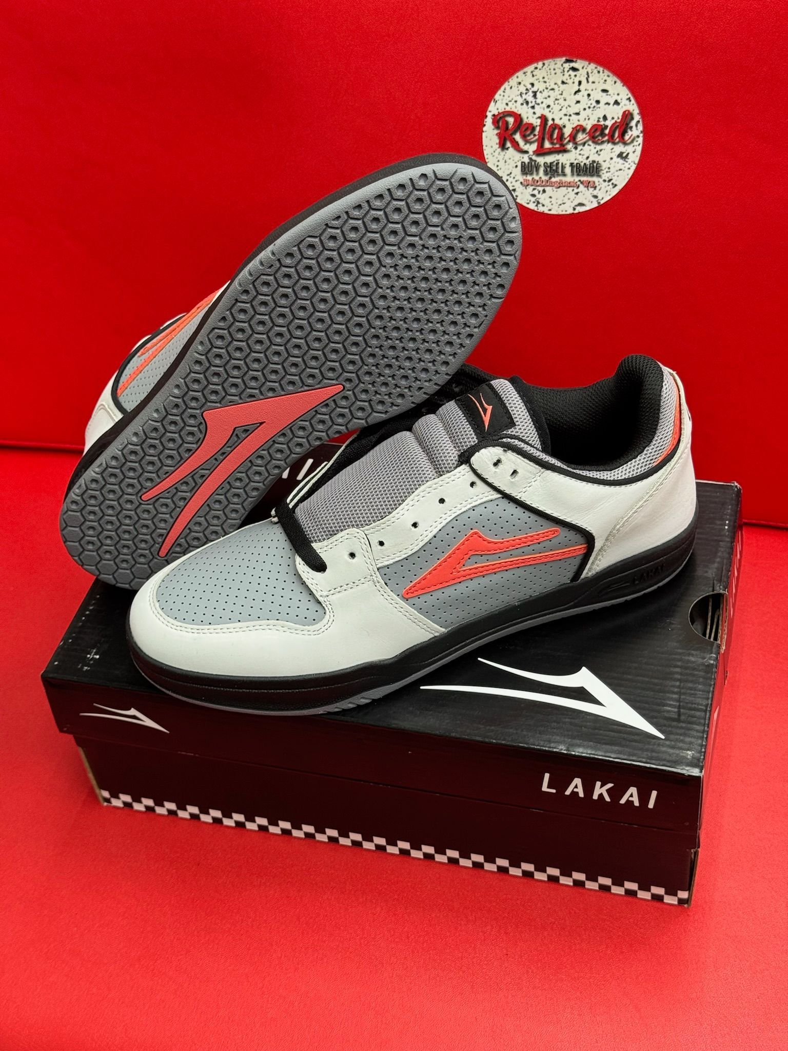 11M Lakai Teleford Low White Dove Corac
