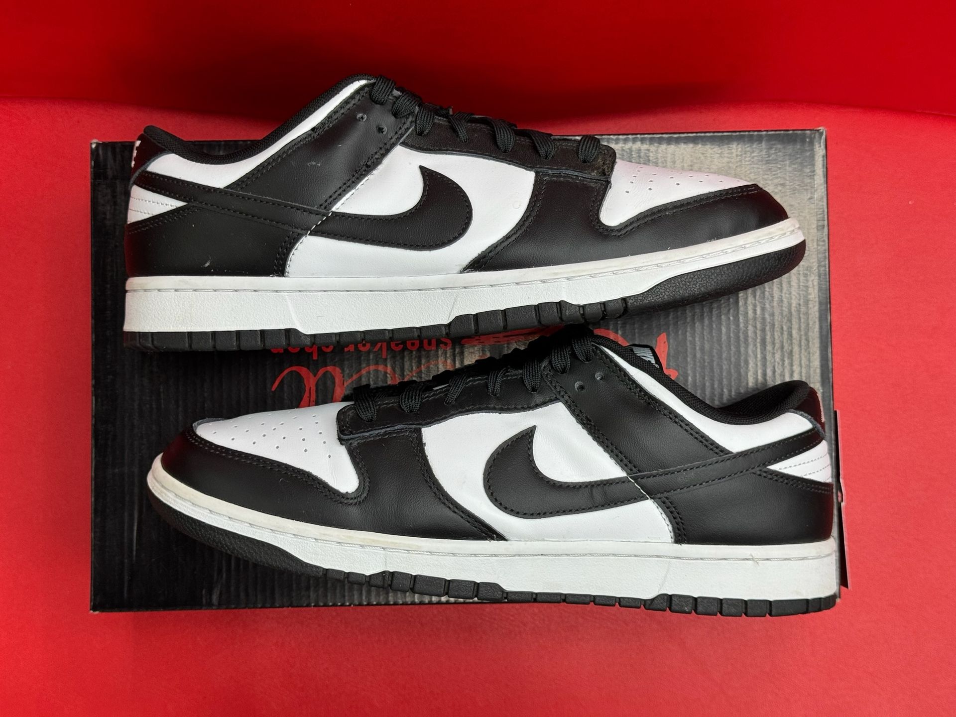 12M Nike Dunk Low Black White