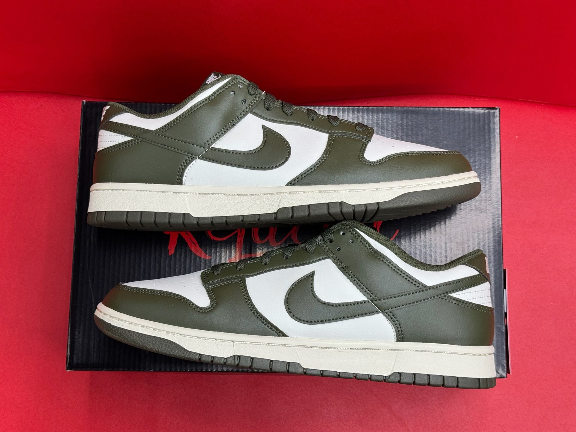 12M Nike Dunk Low Pale Ivory Cargo Khaki