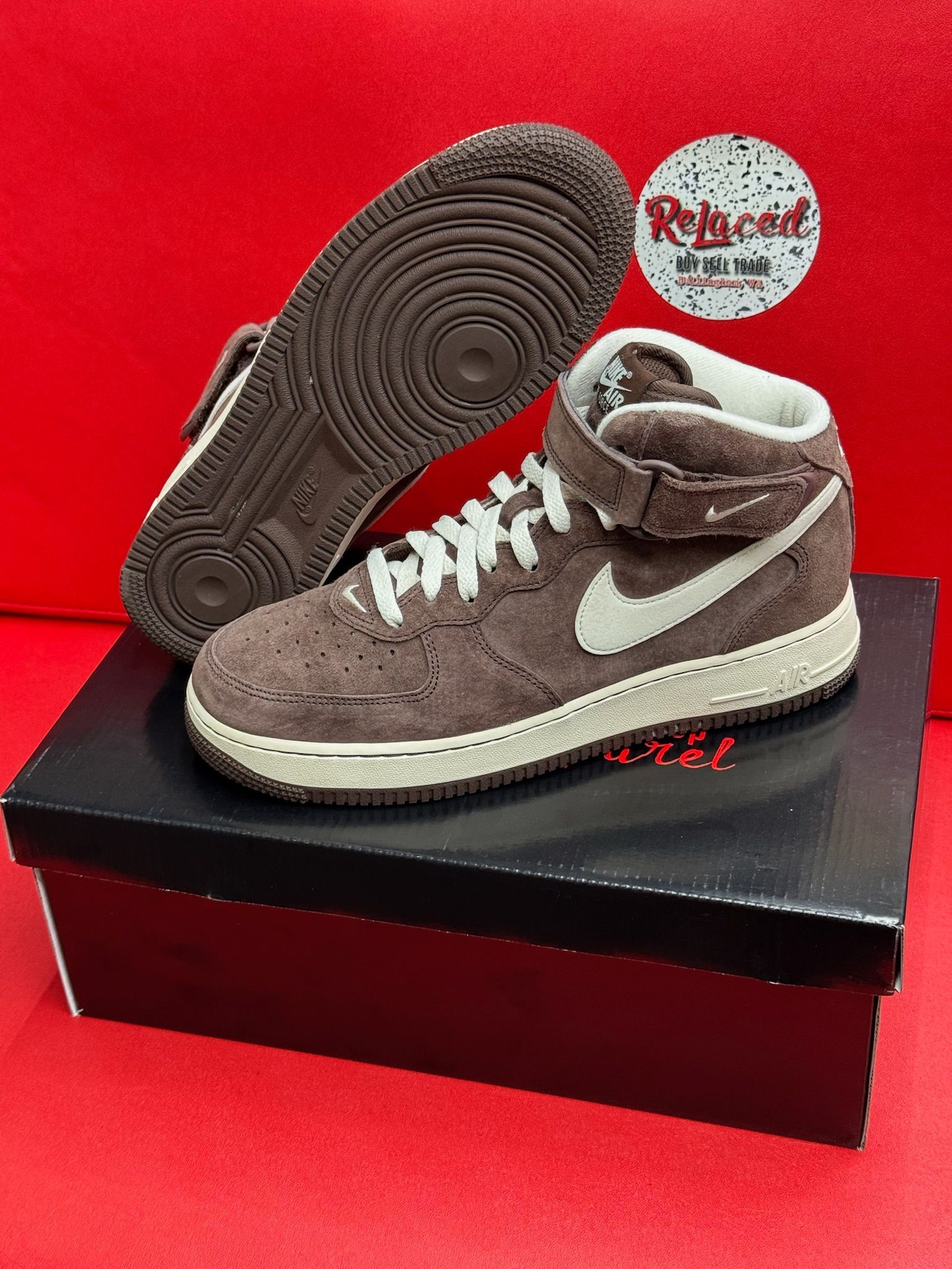 9M Air Force 1 Mid Chocolate