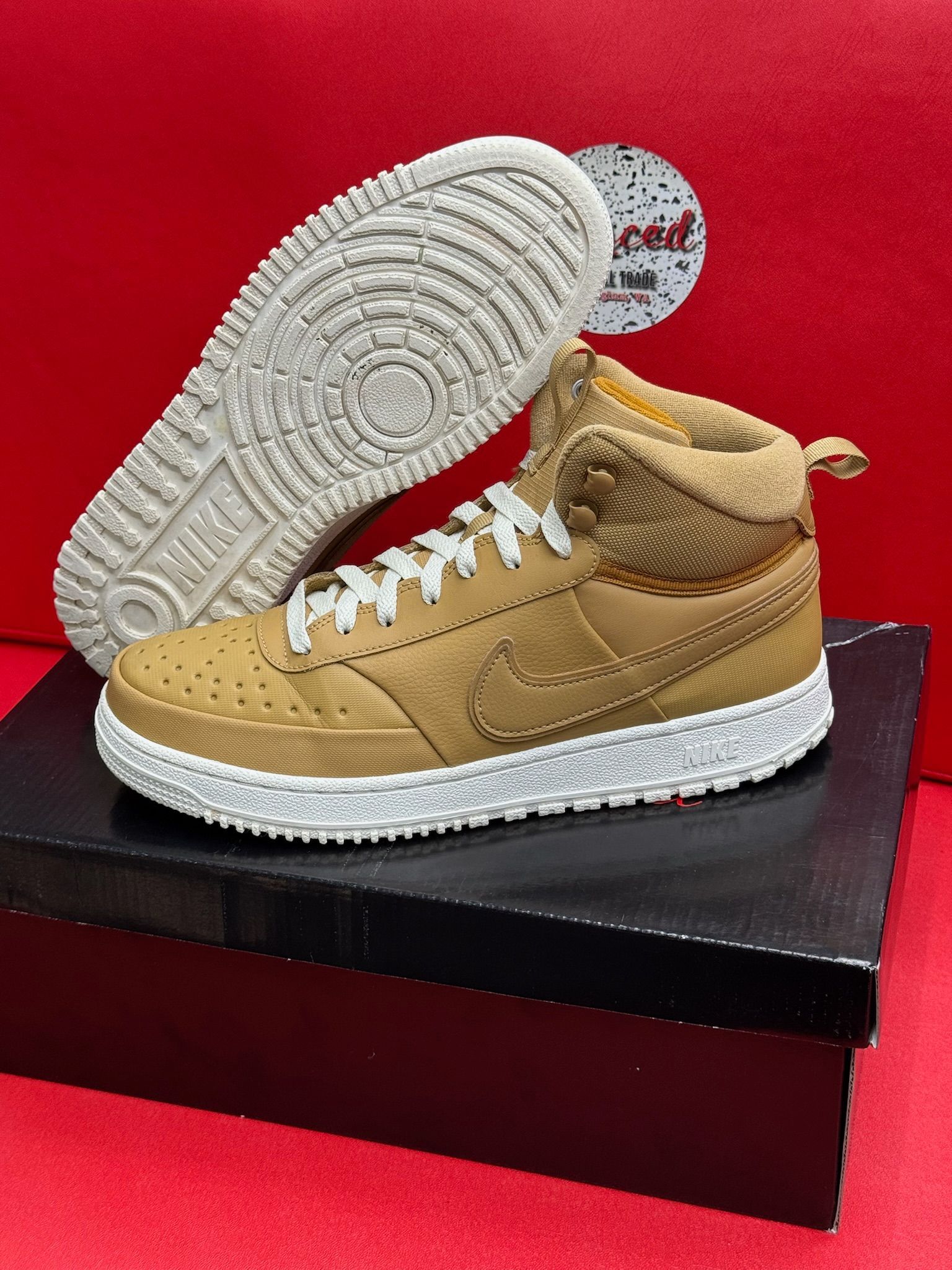 9M Nike Court Vision Winter Elemental Gold
