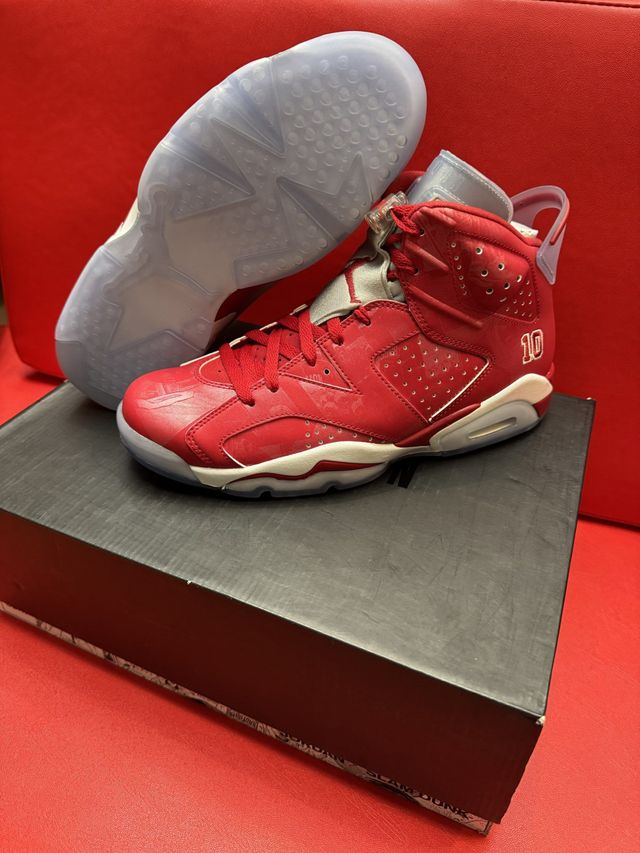 Air Jordan 6 Retro \'Red Oreo\'  Size 7Y / 8.5W White and Red Sneakers Jordan 6 Retro Red Oreo (275) – Twenty Four Oculus main image 4