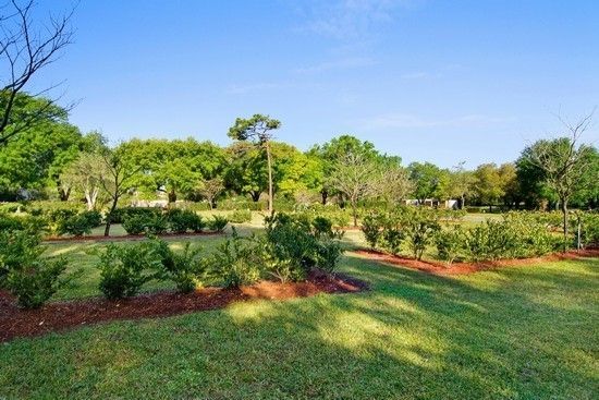 Highland Memory Gardens Outside with bushes