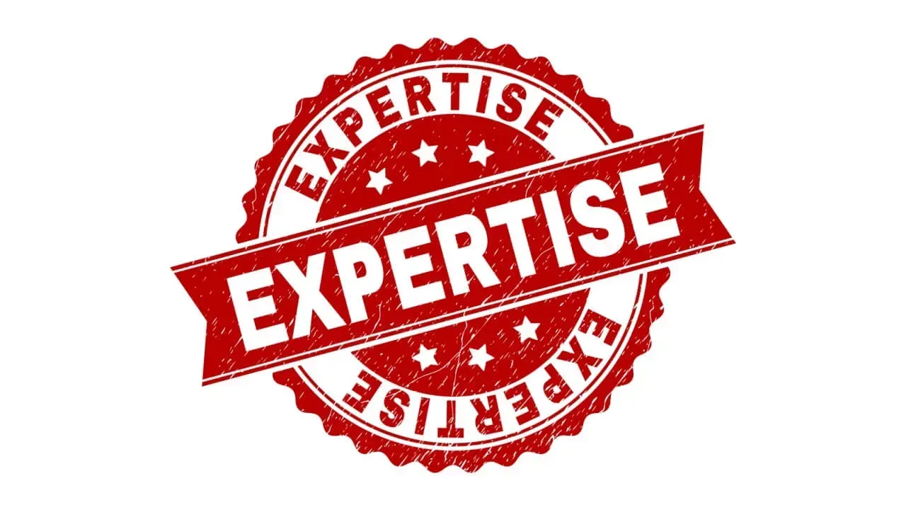 Red, circular stamp with 