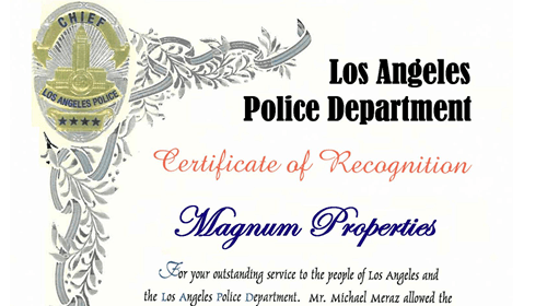 LAPD Certificate