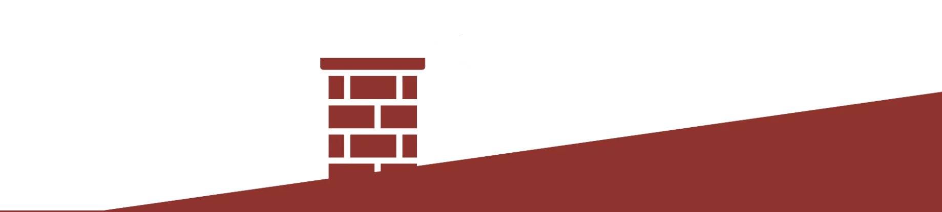 red brick chimney on a roof