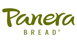 Panera Bread logo in olive green and tan on a white background