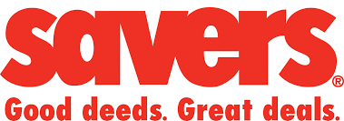 Savers logo in red with the tagline “Good deeds. Great deals.”