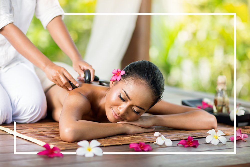 a woman getting to unwind with a relaxing massage