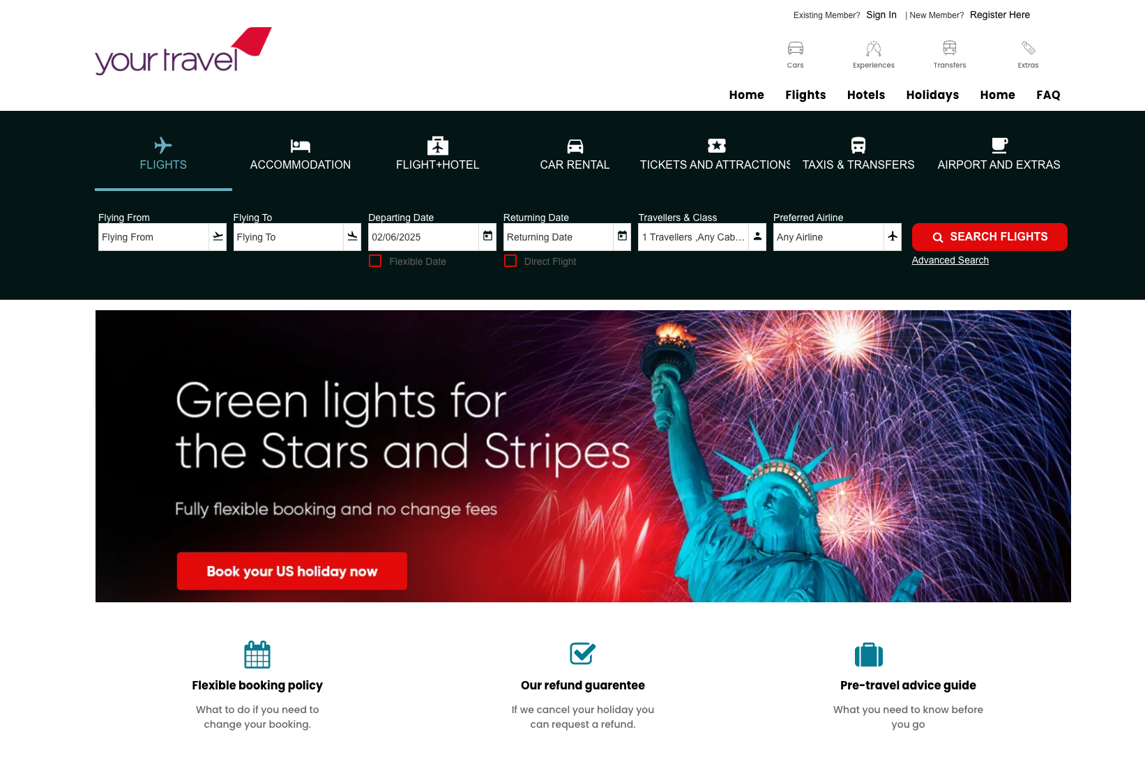 A screenshot of the website for virgin atlantic airlines.