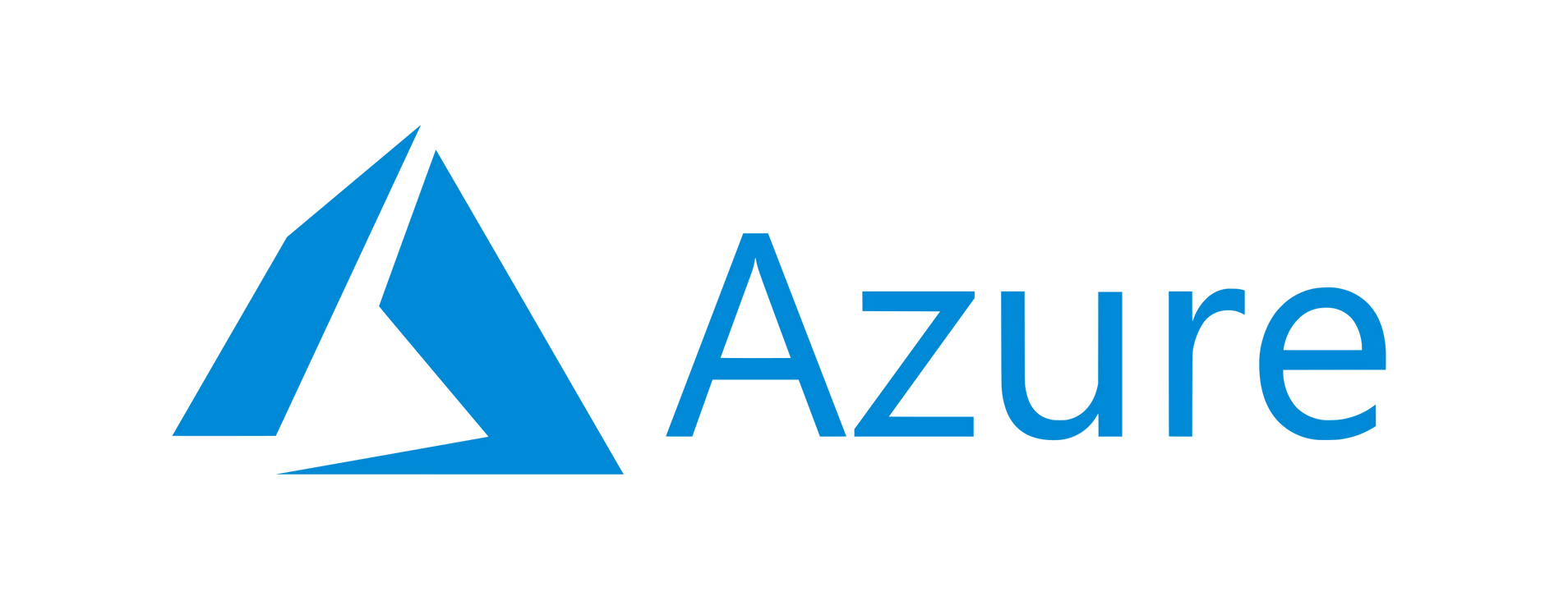 The azure logo is a blue triangle with the word azure in white letters.