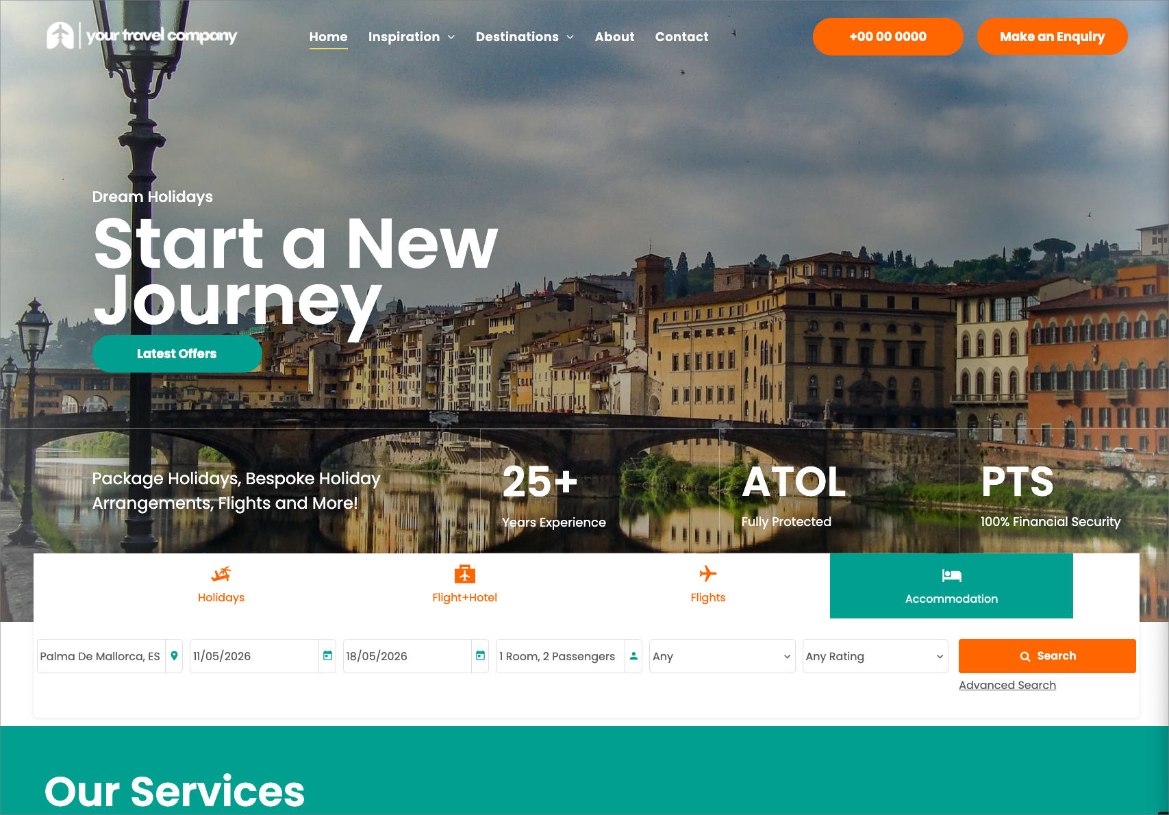 A screenshot of a website showing a variety of hotels.