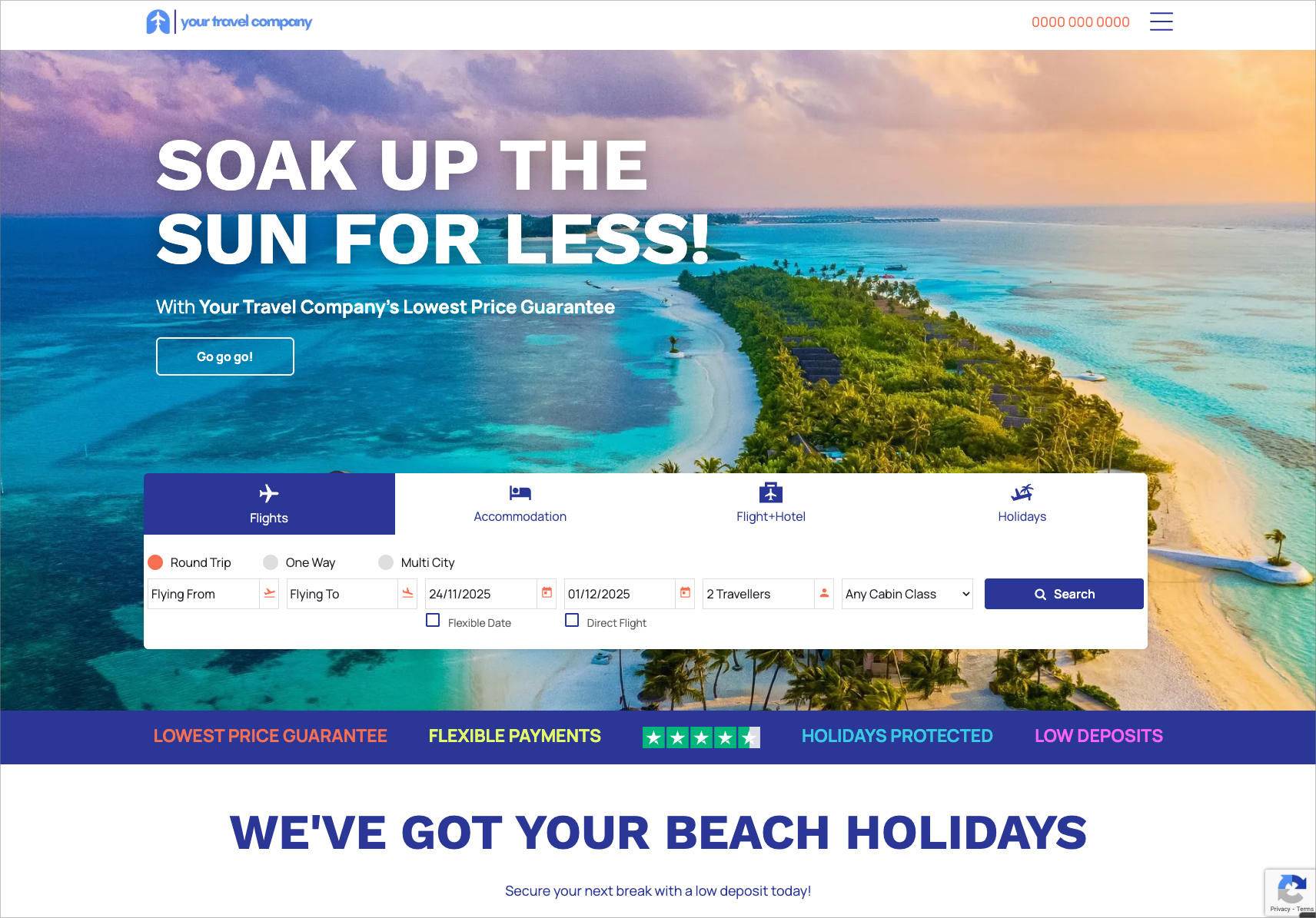 A screenshot of a website showing a variety of hotels.