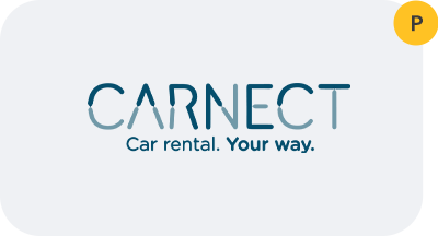 The logo for carnet car rental . your way.