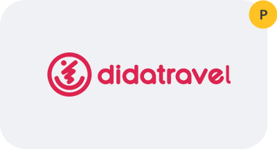 A logo for a travel company called didatravel.