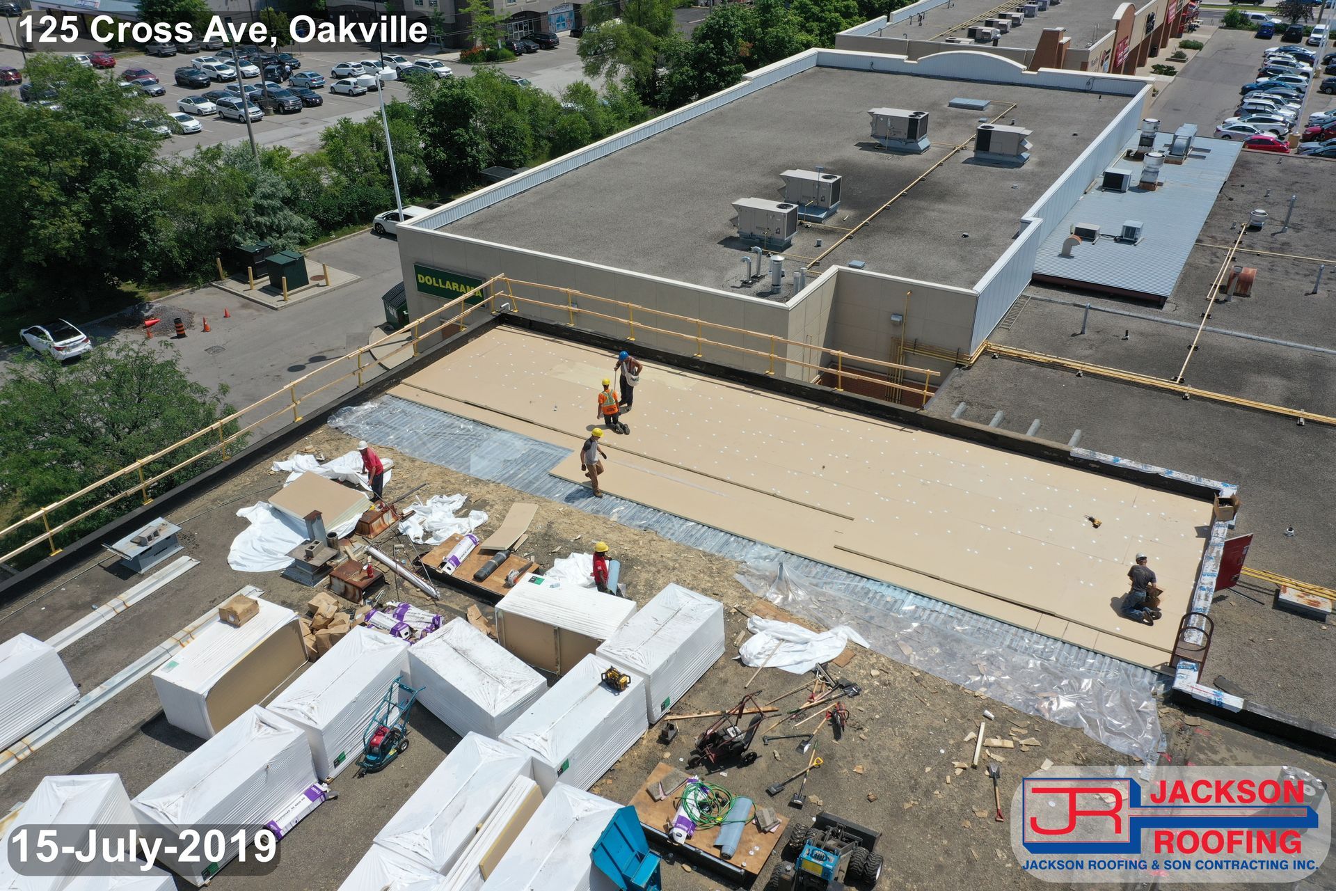 An aerial view of 125 cross ave oakville on july 15th 2019
