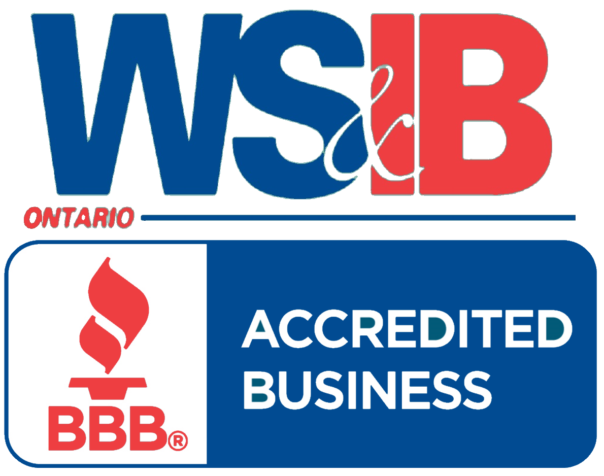Ws & b ontario accredited business bbb logo