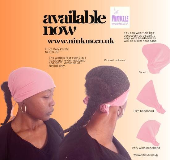 Image of Ninkus Headbandscarf being worn.