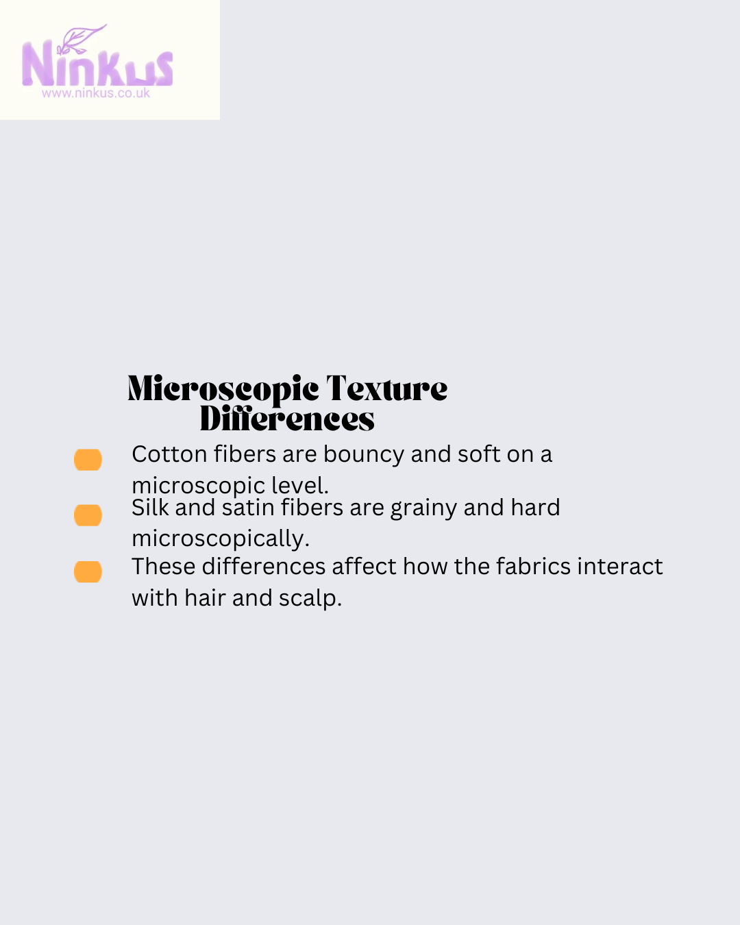 Information about cotton,  silk and satin. 