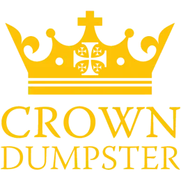 Gold crown logo with 