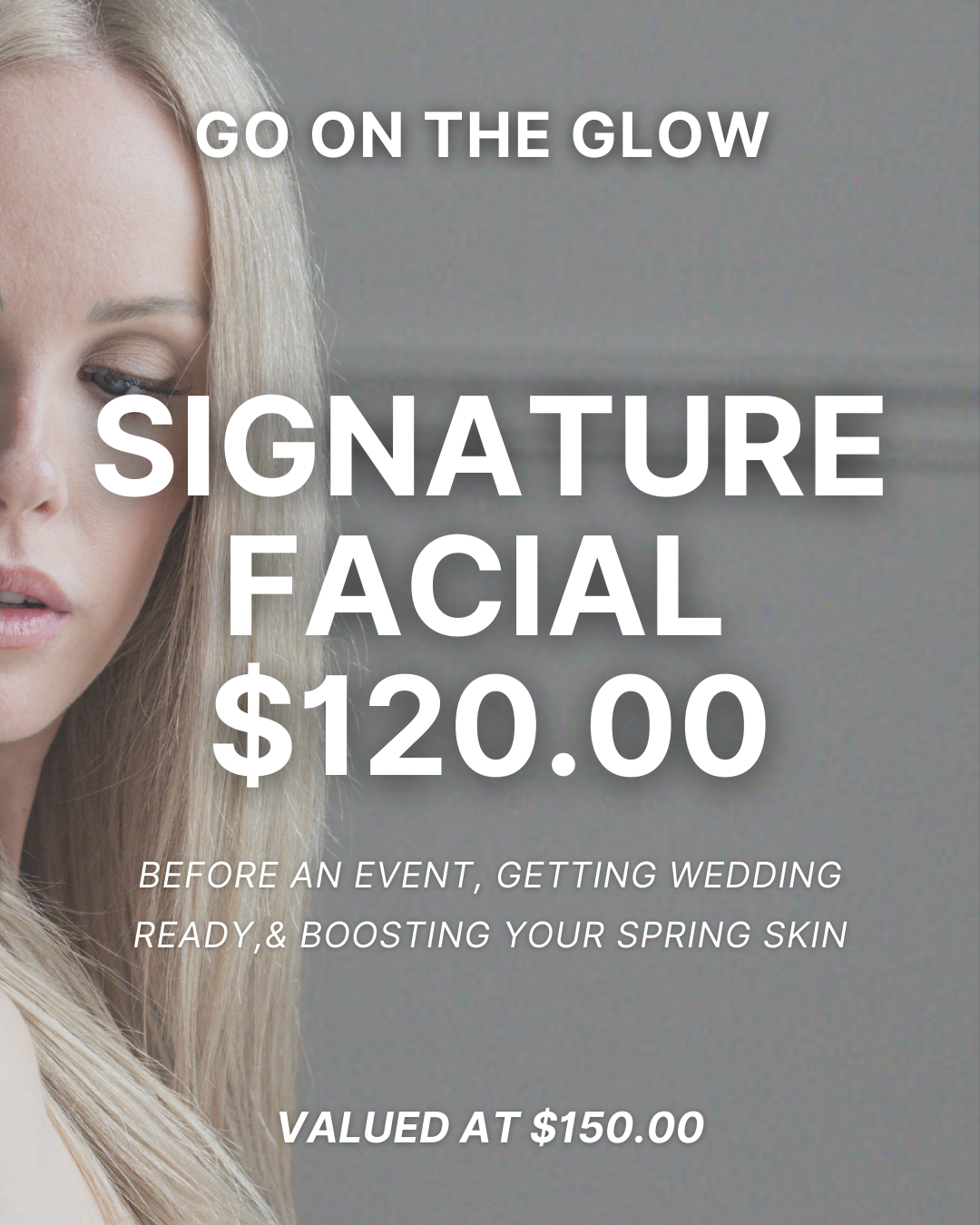 facial specials, relaxing facial, preparing skin before wedding