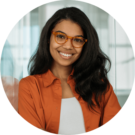 Smiling African American Business Woman Wearing Stylish Eyeglasses | Mordialloc, Vic | Mordialloc Optical