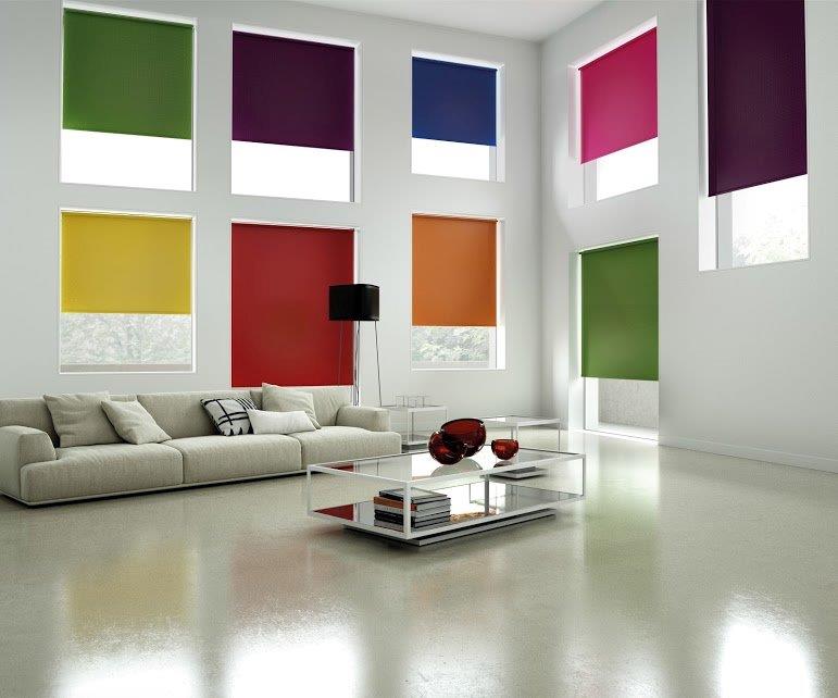 We sell colourful blinds