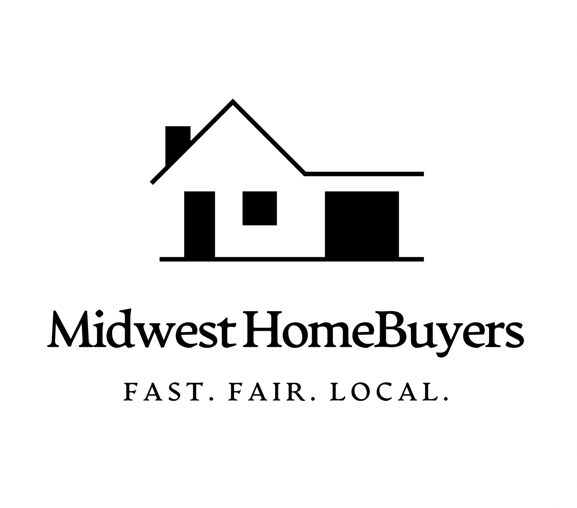 The logo for bateman home buyers has a blue house on it