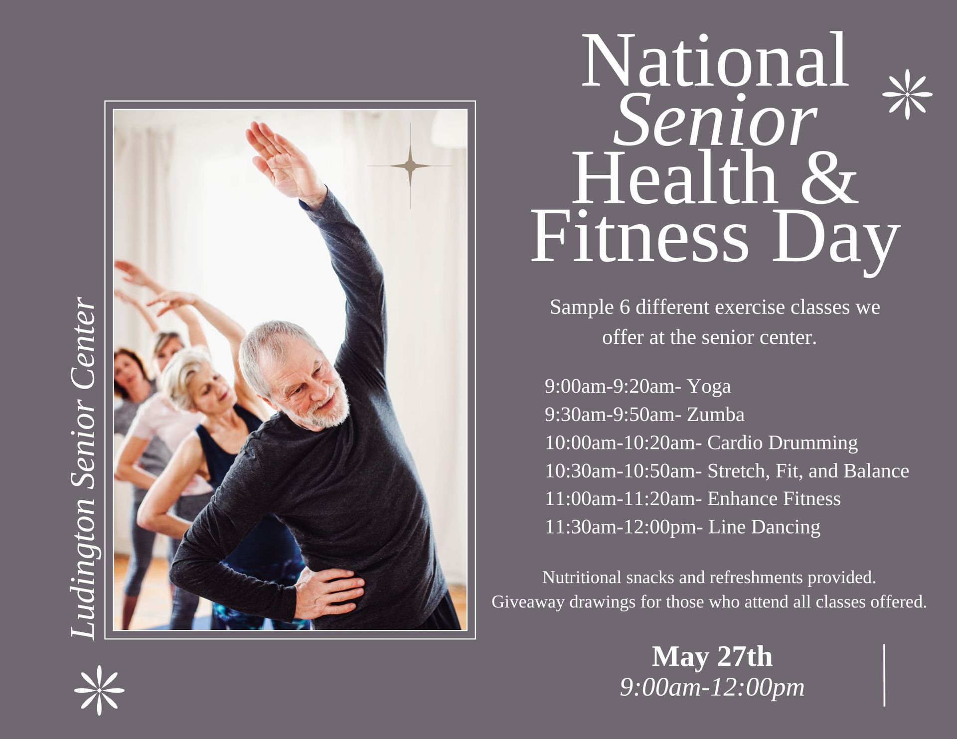 Senior Fitness Day Flier