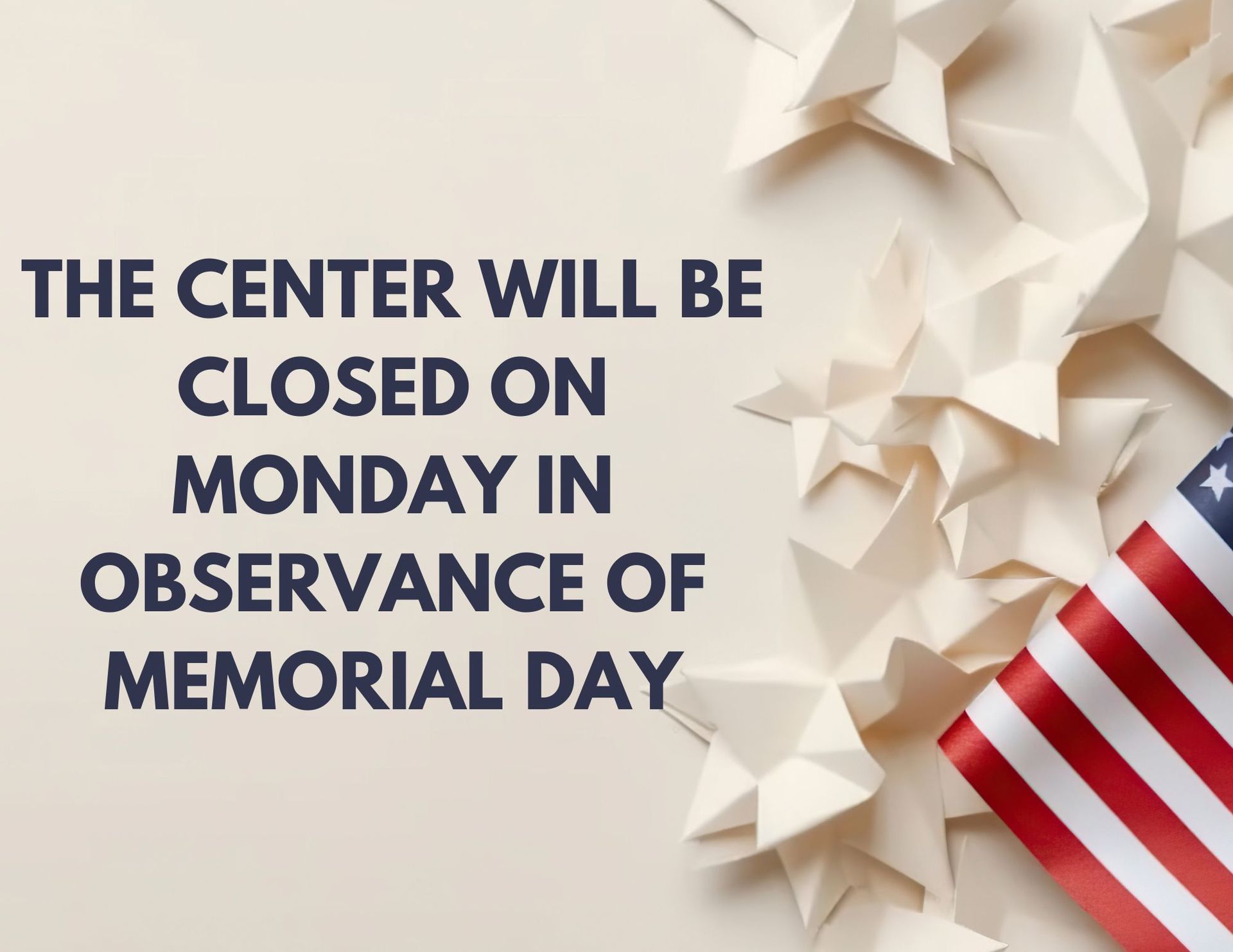 Closed Memorial Day Flyer