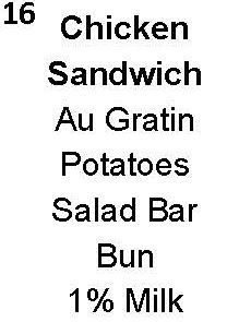 daily menu