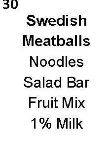 daily menu