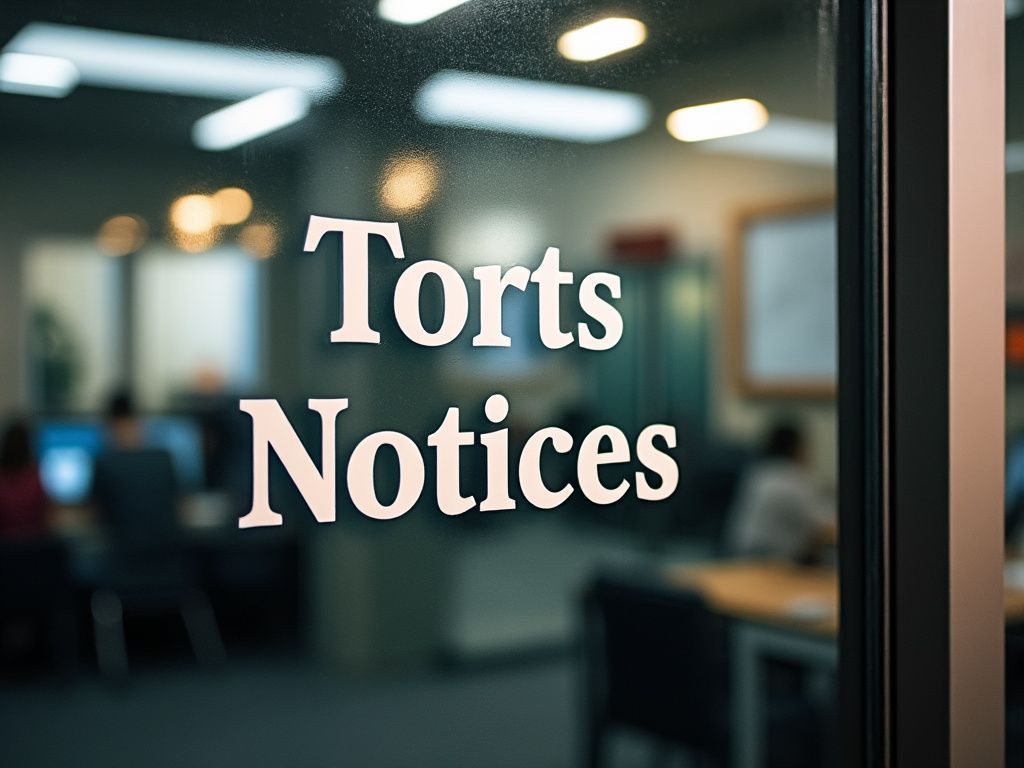 Torts Notices UK Bailiffs