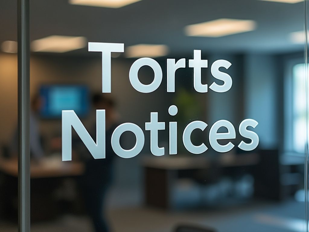 Torts Notice UK Bailiffs