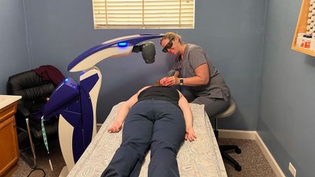 Laser Therapy Treatment performed by Dr. Vicki