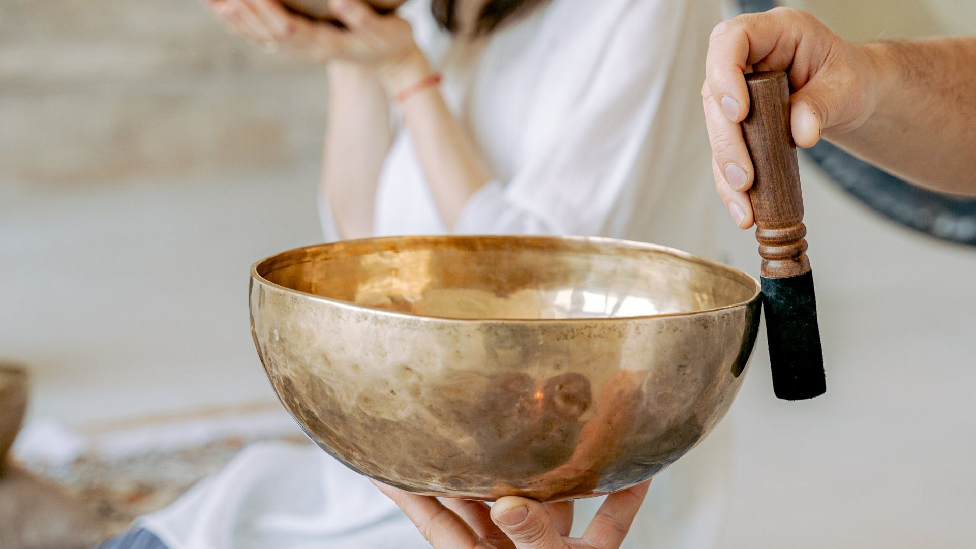 A sound healing bowl