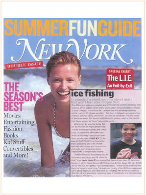 New York magazine cover: Smiling woman on a beach, headline 