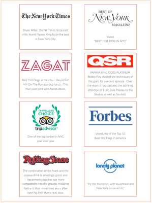 Logos from media outlets including The New York Times, Forbes, and Rolling Stone.